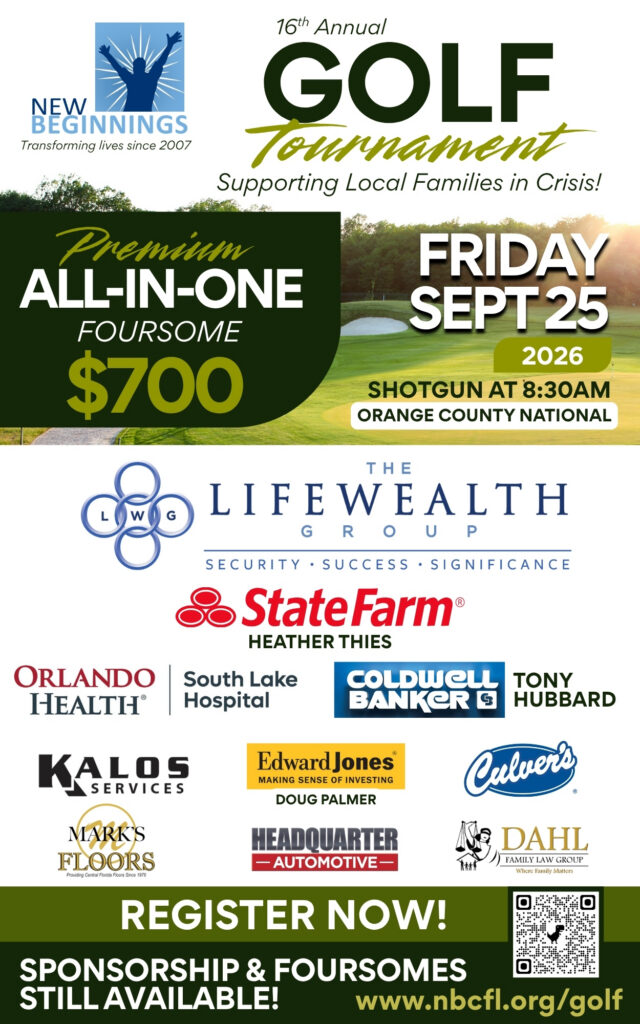 2026 GOLF SPONSORSHIP FLYER 1 | New Beginnings of Central Florida | NBCFL.org