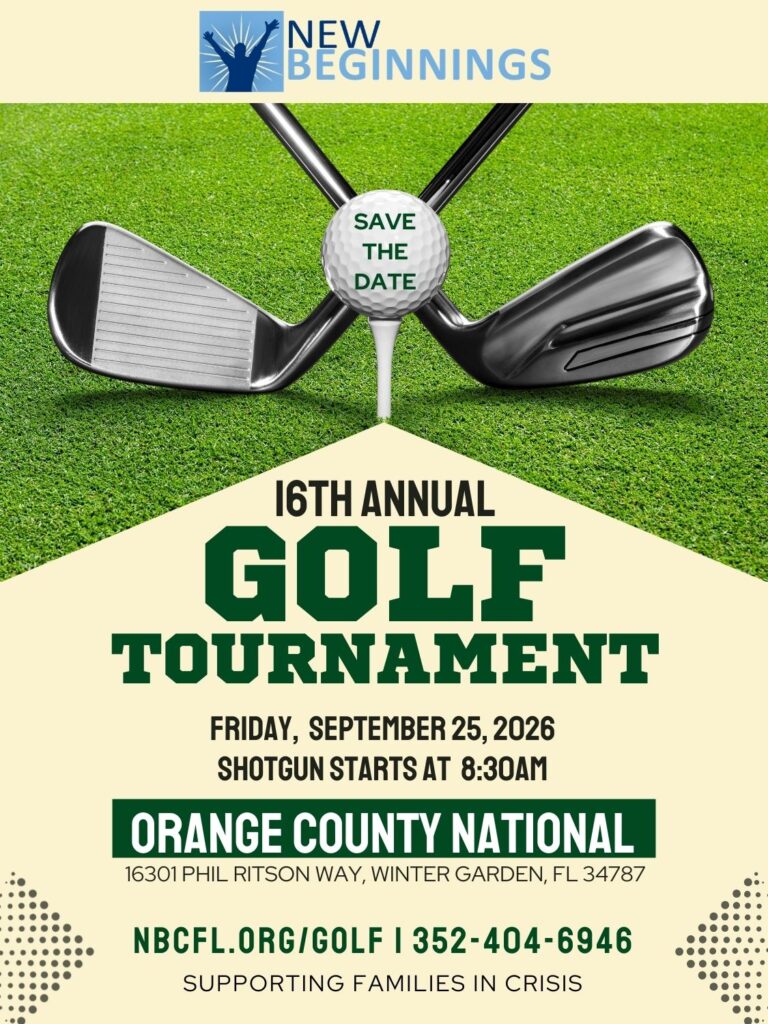 Save the Date 2026 Golf Tournament | New Beginnings of Central Florida | NBCFL.org